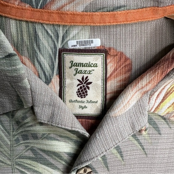 Jamaica Jaxx Men’s Short-Sleeve Silk Hawaiian Shirt – Size Medium - Picture 5 of 8